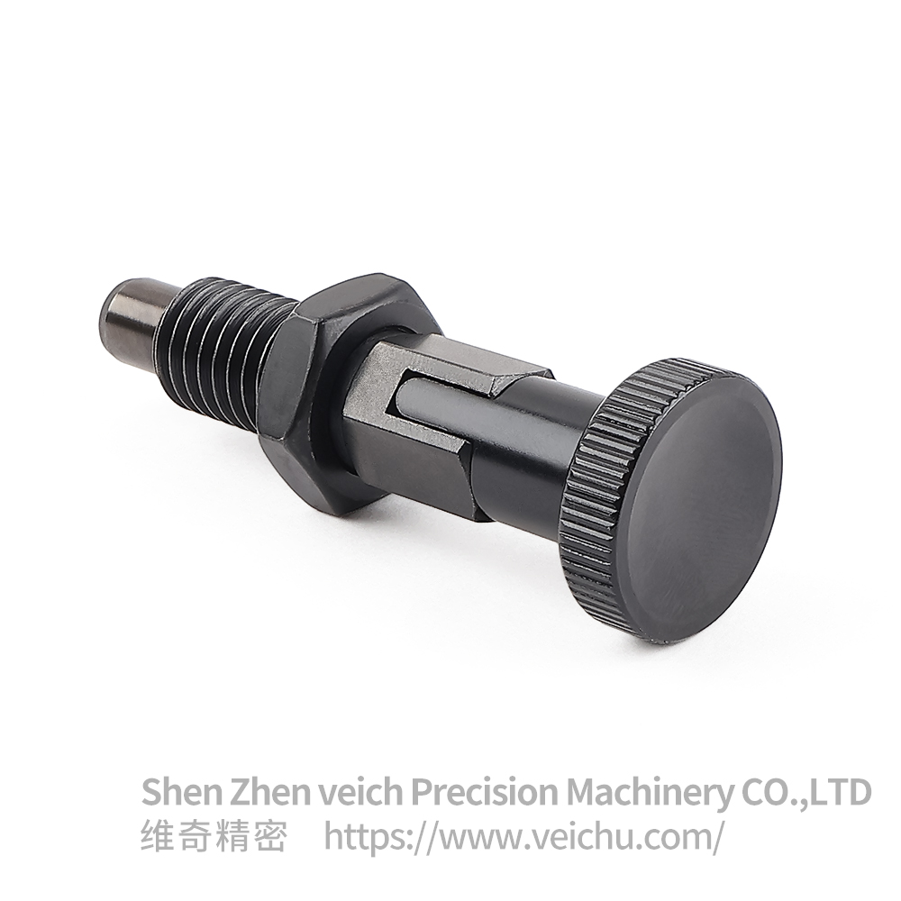 VCN217-CPK 自锁型旋钮柱塞 - 铝合金把手
