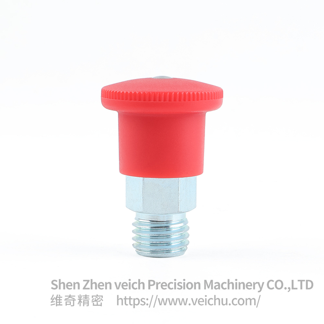 VCN218 碳钢镀锌迷你分度销-红色