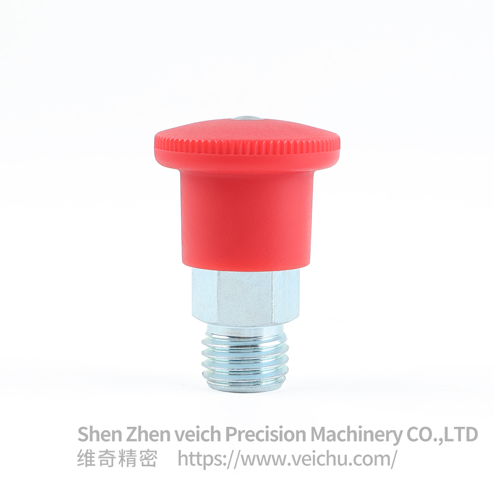 VCN218 碳钢镀锌迷你分度销-红色