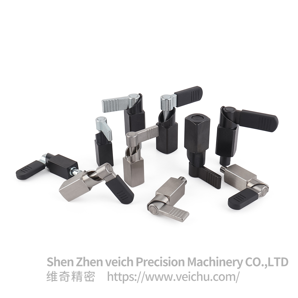 VCN256-AK 碳钢 镀锌手柄 L 型手柄弹簧闩 焊接式弹簧分度销