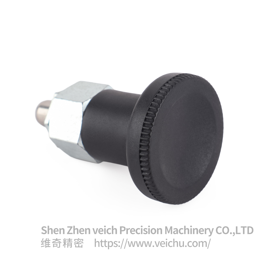 VCN255-B 碳钢-镀锌，复位型六角分度销， 弹簧定位销