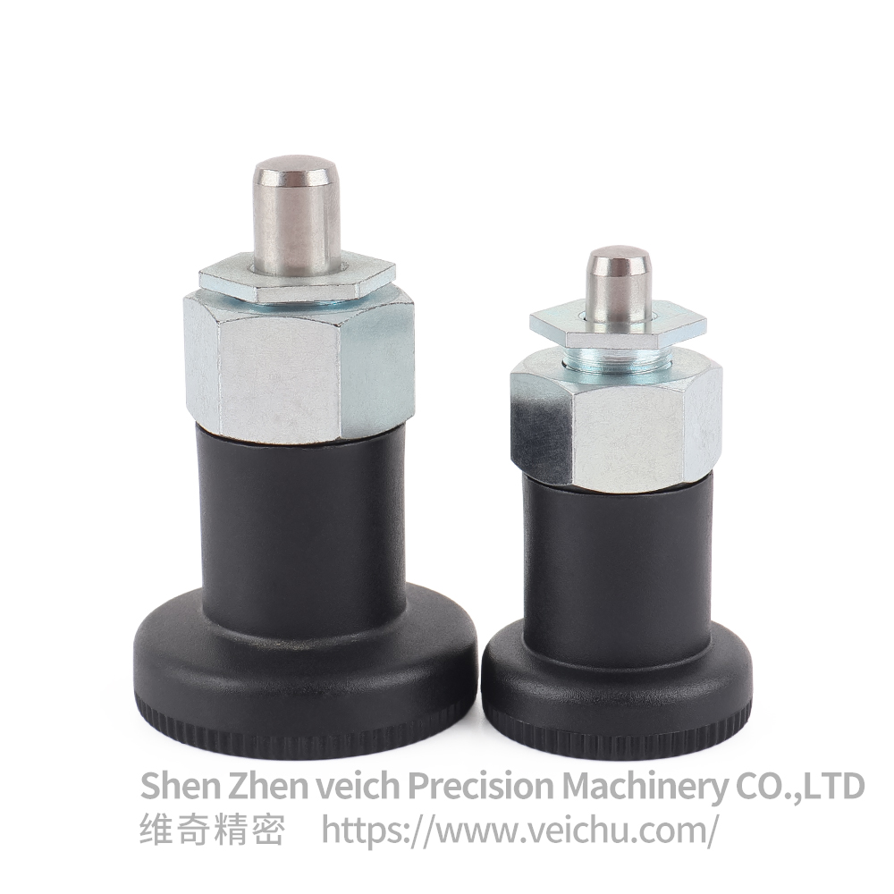 VCN255-B 碳钢-镀锌，复位型六角分度销， 弹簧定位销