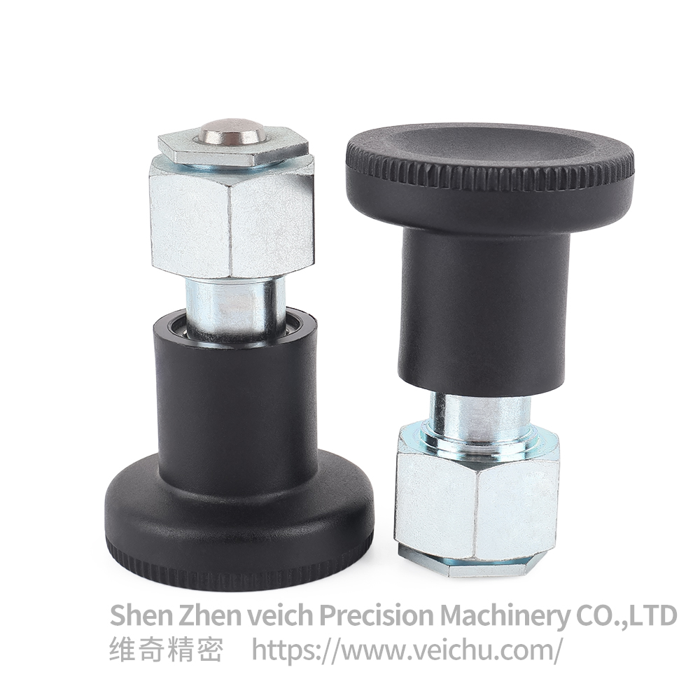 VCN255-C 碳钢-镀锌，自锁型旋钮六角分度销，伸缩弹簧柱塞
