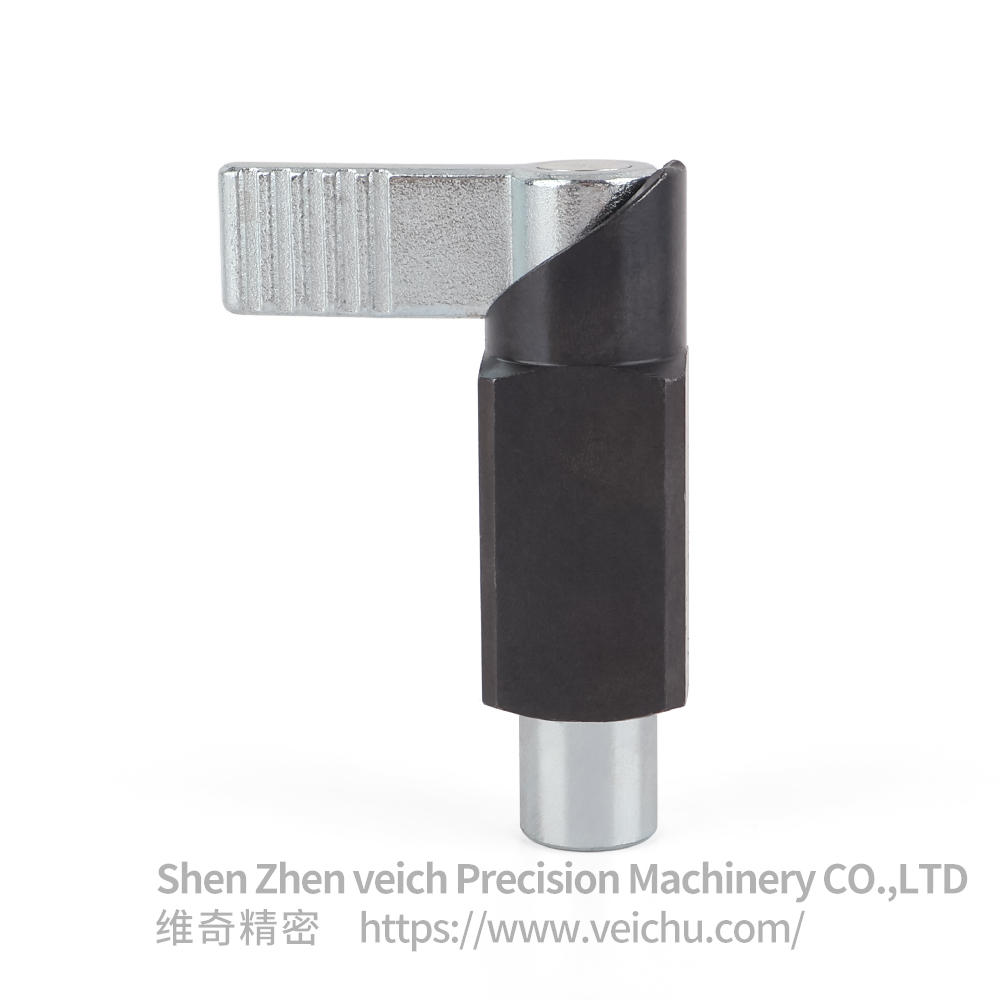 VCN256-AK 碳钢 镀锌手柄 L 型手柄弹簧闩 焊接式弹簧分度销